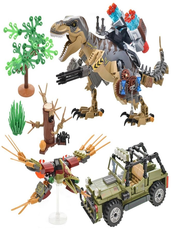Mesiondy Building Blocks Toys Sets 725 Pcs for Age 6 8 9 10 11 12 13 14 Years, Dinosaur Park World,Birthday Gifts for Boys and Girls - Image 2